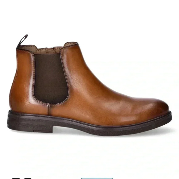 Men’s Madden NYC Brown Faux Leather Dress Up Casual New Ettan Chelsea Boot Size7 - Picture 1 of 9